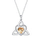 📢📢50 % DE RÉDUCTION !! ⏰Collier avec pendentif en forme de cœur au motif de nœud celtique