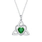 📢📢50 % DE RÉDUCTION !! ⏰Collier avec pendentif en forme de cœur au motif de nœud celtique