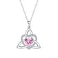 📢📢50 % DE RÉDUCTION !! ⏰Collier avec pendentif en forme de cœur au motif de nœud celtique