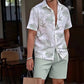Men's Hawaiian Shirt & Shorts 2-Piece Set
