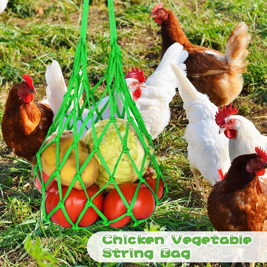 📢📢40 % DE RÉDUCTION !! ⏰Sac filet suspendu pour nourrir les poules aux légumes