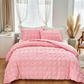📢📢40 % DE RÉDUCTION !! ⏰3-Piece Pintuck Textured Duvet Cover Set