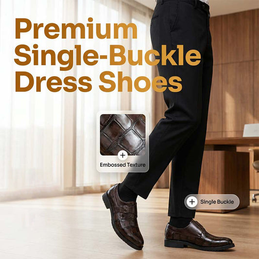 📢📢50 % DE RÉDUCTION !! ⏰Chaussures classiques pour homme en simili cuir à boucle unique