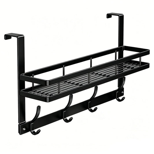 📢📢40 % DE RÉDUCTION !! ⏰ Support de rangement à accrocher derrière la porte, sans perçage — Rangement facile, solide et durable✨