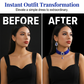 📢📢50 % DE RÉDUCTION !! ⏰Ensemble collier ras-du-cou et boucles d'oreilles en cristal de luxe