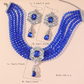 📢📢50 % DE RÉDUCTION !! ⏰Ensemble collier ras-du-cou et boucles d'oreilles en cristal de luxe