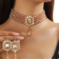 📢📢50 % DE RÉDUCTION !! ⏰Ensemble collier ras-du-cou et boucles d'oreilles en cristal de luxe