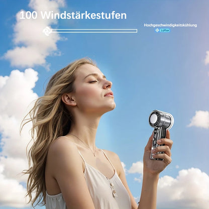📢📢50 % DE RÉDUCTION !! ⏰Ventilateur portable sans pales – Plus de 100 vitesses, affichage numérique ❄️🌀