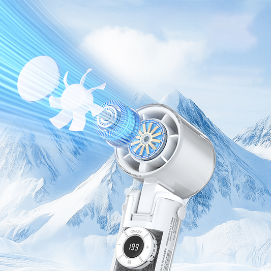📢📢40 % DE RÉDUCTION !! ⏰Ventilateur portable pliable avec écran numérique