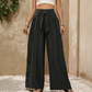 📢📢50 % DE RÉDUCTION !! ⏰Pantalon large à taille haute et nœud frontal pour femme