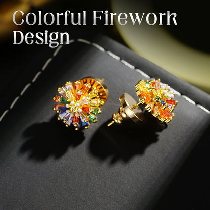 📢📢50 % DE RÉDUCTION !! ⏰ Boucles d'oreilles & collier feu d’artifice coloré – 2026 nouveau style – Bijoux de fête étincelants, légers & sans nickel – parfaits pour soirées, anniversaires ou célébrations 🎇