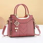 📢📢50 % DE RÉDUCTION !! ⏰Sac À Main Femme Élégant – Poignées & Bandoulière, Cuir PU, Texture Coutures en V, 8 Couleurs, Organisation Intelligente ✨