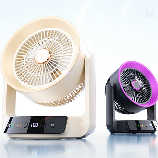 Quiet Desktop Fan with Smart LED Display
