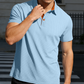 👔40% DE RÉDUCTION 🌿 Chemise homme à col texturé contrasté – Respirante & absorbante – 5 couleurs, tailles S-3XL – style moderne et durable ✨