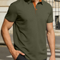 👔 50% DE RÉDUCTION 🌿 Chemise homme à col texturé contrasté – Respirante & absorbante – 5 couleurs, tailles S-3XL – style moderne et durable ✨