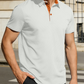 👔 50% DE RÉDUCTION 🌿 Chemise homme à col texturé contrasté – Respirante & absorbante – 5 couleurs, tailles S-3XL – style moderne et durable ✨