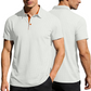 👔 50% DE RÉDUCTION 🌿 Chemise homme à col texturé contrasté – Respirante & absorbante – 5 couleurs, tailles S-3XL – style moderne et durable ✨