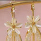 Elegant Flower Tassel Dangle Earrings