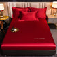 📢📢50 % DE RÉDUCTION !! ⏰ Ensemble de draps-housses en satin soyeux – Douceur haut de gamme pour une nuit confortable