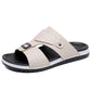 📢📢50 % DE RÉDUCTION !! ⏰Sandales Slip-On Homme Simili Cuir – 2 Textures, Semelle Anti-Dérapante, 3 Couleurs, Pointures 39-48, Respirantes, Rembourrées ✨