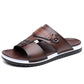 📢📢50 % DE RÉDUCTION !! ⏰Sandales Slip-On Homme Simili Cuir – 2 Textures, Semelle Anti-Dérapante, 3 Couleurs, Pointures 39-48, Respirantes, Rembourrées ✨
