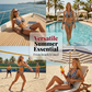 📢📢30 % DE RÉDUCTION !! ⏰Ensemble bikini dos nu à imprimé damier pour femme