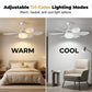 📢📢50 % DE RÉDUCTION !! ⏰ Ventilateur de plafond LED 2-en-1 avec fonction de refroidissement