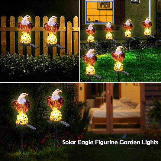 📢📢30% OFF !! ⏰Outdoor Eagle Design Solar Powered Garden Stake Light