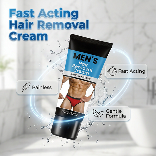 📢📢1 acheté， 1 offert !! ⏰Crème dépilatoire douce pour hommes