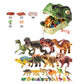 📢📢40% DE RÉDUCTION !! ⏰Coffret Dinosaures Éducatif pour Enfants – Figurines Ultra Réalistes, Caoutchouc Résistant & Boîte de Rangement T-Rex for une Aventure Jurassique à la Maison ✨🌋
