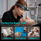 📢📢60 % DE RÉDUCTION !! ⏰ Loupe frontale LED avec 4 lentilles – Agrandissement ajustable & mains libres – Idéale pour bricolage, lecture ou maquillage – confortable et lumineuse 💡