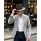 📢📢50 % DE RÉDUCTION !! ⏰ Chapeau Fedora de Paille d'Été avec Bande À Boucle Stylisée 🎩
