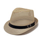📢📢50 % DE RÉDUCTION !! ⏰ Chapeau Fedora de Paille d'Été avec Bande À Boucle Stylisée 🎩