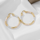 Boucles d'Oreilles Créoles Torsadées Élégantes pour Femme