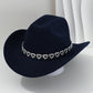 📢📢40 % DE RÉDUCTION !! ⏰Chapeau Cowboy Strass Cœur pour Femme – Fédora Jazz Français Élégant