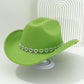 📢📢40 % DE RÉDUCTION !! ⏰Chapeau Cowboy Strass Cœur pour Femme – Fédora Jazz Français Élégant