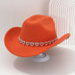 📢📢40 % DE RÉDUCTION !! ⏰Chapeau Cowboy Strass Cœur pour Femme – Fédora Jazz Français Élégant