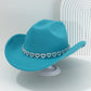 📢📢40 % DE RÉDUCTION !! ⏰Chapeau Cowboy Strass Cœur pour Femme – Fédora Jazz Français Élégant