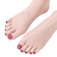 Bas Transparents Pédicure Instantanée avec Ongles Artificiels