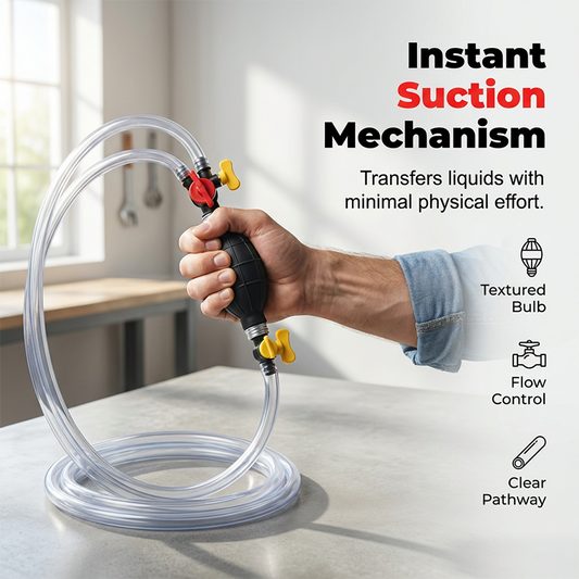 📢📢50 % DE RÉDUCTION !! ⏰Pompe à Siphon Manuelle avec Valve à Haut Débit