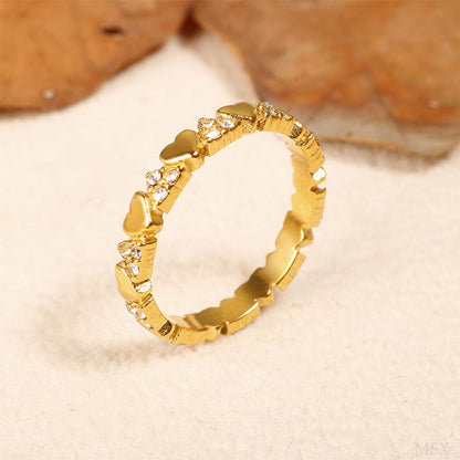 📢📢50 % DE RÉDUCTION !! ⏰Bague Éternité Cœur Élégante pour Femme