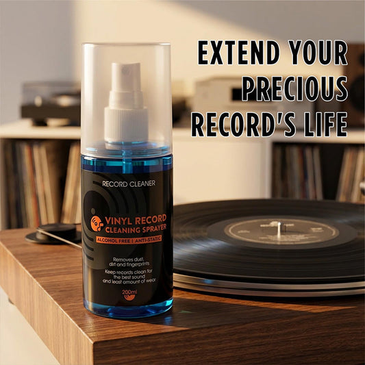 📢📢1 acheté，1 offert !! ⏰Spray Nettoyant Anti-Statique pour Disques Vinyles