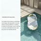 📢📢40 % DE RÉDUCTION !! ⏰Hamac Flottant Gonflable pour Piscine avec Centre en Filet – Confort & Fraîcheur pour l'Été