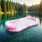 📢📢40 % DE RÉDUCTION !! ⏰Hamac Flottant Gonflable pour Piscine avec Centre en Filet – Confort & Fraîcheur pour l'Été