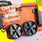 Chariot de courses pliable 2‑en‑1