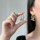 📢📢40 % DE RÉDUCTION !! ⏰Boucles d'Oreilles Créoles Torsadées Dorées pour Femme