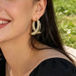 📢📢40 % DE RÉDUCTION !! ⏰Boucles d'Oreilles Créoles Torsadées Dorées pour Femme