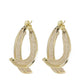 📢📢40 % DE RÉDUCTION !! ⏰Boucles d'Oreilles Créoles Torsadées Dorées pour Femme