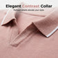 Men's Casual V-Neck T-Shirt Contrast Trim Short Sleeve Summer Top