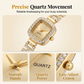 Women Drawstring Bracelet Watch Square Quartz